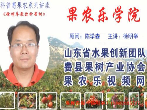 果农乐第439期山东省果树研究所刘庆忠研究员来费县指导大樱桃生产回顾